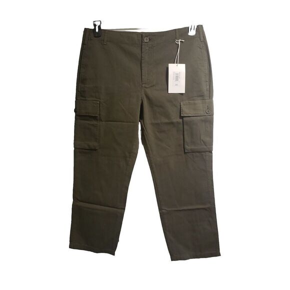 $278 NWT FRAME Washed Surplus Utility Green Cargo Cotton Women's Pants Size 32 - Picture 4 of 7